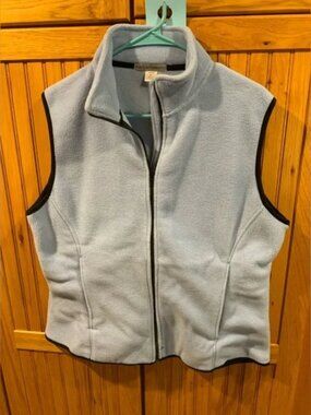 PORT AUTHORITY SKY BLUE VEST WITH ZIPPER